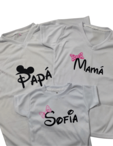 Playeras personalizadas familiares